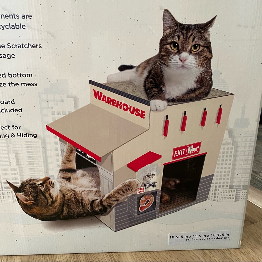 NEW Costco Kirkland Warehouse double decker Cat Scratcher - Picture 2 of 8